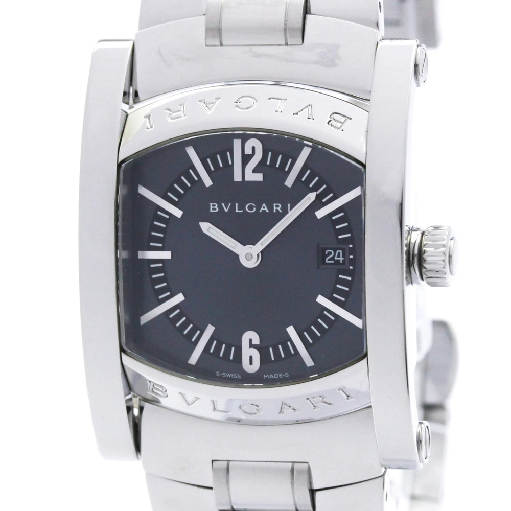 BVLGARI Assioma Stainless Steel Quartz Unisex Watch AA39S Polished